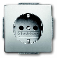 Розетка SCHUKO 16А 250В, серия pur/сталь | 2011-0-6212 | 2CKA002011A6212 | ABB
