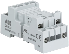 Цоколь CR-M4SF (стандартный) для реле CR-M 2/4ПК, вилочный зажим|1SVR405651R3300| ABB