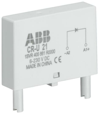 Варистор и светодиод красный CR-U 61D 24-60В AC/DC для реле CR-U|1SVR405665R4000| ABB