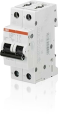 Выключатель автоматический двухполюсный S202M UC 16А C 10кА (S202M C16UC) | 2CDS272061R0164 | ABB
