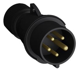Вилка кабельная Easy&Safe 432EP9B,32А,3P+N+E,IP44,9ч,черн|2CMA103601R1000| ABB