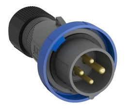Вилка кабельная Easy&Safe 316EP9W, 16А, 3P+E, IP67, 9ч|2CMA101082R1000| ABB