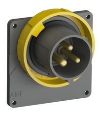 Вилка с прямым фланцем Easy&Safe 216EBU4W,16A,2P+E,IP67,4ч|2CMA101258R1000| ABB
