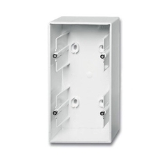 ABB Basic 55 Альп. белый Коробка для открытого монтажа, 2-постовая | 1799-0-0975 | 2CKA001799A0975 | ABB