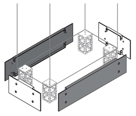 Фланец цоколя 200х600мм ВхШ, 2 шт. | ZN6002 | ABB