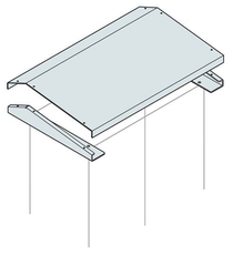 Крыша антидождевая для шкафов АМ2 1200x500мм ШхГ | TP1250K | ABB