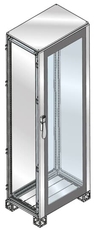 Шкаф ISX нержавеющая сталь, стеклянная дверь 1800x1000x500 | ES1805VX | ABB