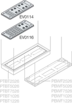 Фланец кабельный на 34 ввода,214х90 | EV0116 | ABB
