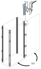 Стойки каркаса шкафа с петлями 180гр. H=2000 | EV0120 | ABB