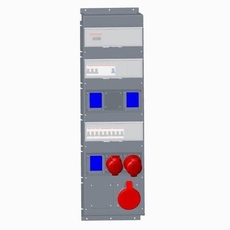Бокс MPR63/1MSPRO с розетками в сборе, IP44, пластик | 2CMA101810R1000 | ABB
