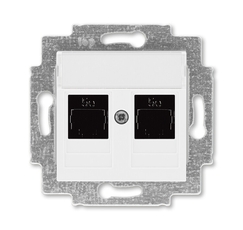 ABB Levit Белый Розетка комп. 2-ая 2хRJ45 категория 5e | 5014H-A51018 03W | 2CHH295118A6003 | ABB