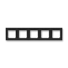 ABB Levit Антрацит / дымчатый чёрный Рамка 5-ая | 3901H-A05050 63W | 2CHH015050A6063 | ABB