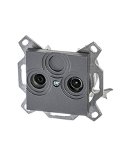 ABB Levit Сталь Розетка TV-R проходная 7дБ | 5011H-A03607 69W | 2CHH083607A6069 | ABB