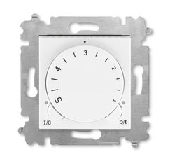 ABB Levit Белый / ледяной Терморегулятор с поворотной ручкой 16А | 3292H-A00003 01W | 2CHH920003A6001 | ABB