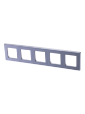 ABB Levit Серебро / дымчатый чёрный Рамка 5-ая | 3901H-A05050 70W | 2CHH015050A6070 | ABB
