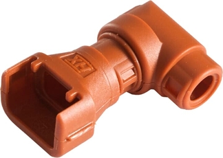 Разъем угловой CIH08-90-FCI03,нейлон 6,оранжевый,d8мм,угол 90 | 7TCA298010R1120 | ABB