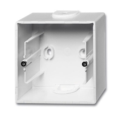 ABB Basic 55 Альп. белый Коробка для открытого монтажа, 1-постовая | 1799-0-0974 | 2CKA001799A0974 | ABB