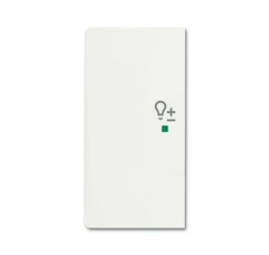 Клавиша двойная левая free@home, светорегулятор, future, цвет белый бархат|6220-0-0610| ABB