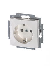 ABB Basic 55 Альп. белый Розетка с/з с защитными шторками | 2013-0-5278 | 2CKA002013A5278 | ABB
