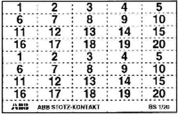 Маркер к. 2х1-20 BS1/20 | GHS2001946R0004 | ABB