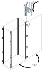 Стойки каркаса шкафа с петлями 180гр. H=1800 | EV0118 | ABB