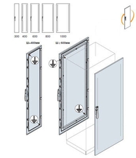 Дверь передняя/задняя 2200x800мм ВхШ | EC2280K | ABB