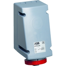 Розетка для монтажа на поверхность с подключением шлейфа 316RL9W, 16A, 3P+E, IP67, 9ч | 2CMA168468R1000 | ABB