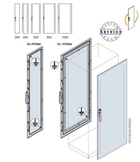 Дверь пер/зад 1800x300 внешн.каб.секции | EC1831K | ABB