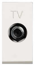 ABB Zenit Альп. белый Розетка TV единственная, F-разъем, (1 мод) | N2150 BL | 2CLA215000N1101 | ABB