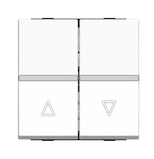 ABB Zenit Альп. белый Выключатель жалюзийный с фиксацией (2 мод) | N2244.1 BL | 2CLA224410N1101 | ABB