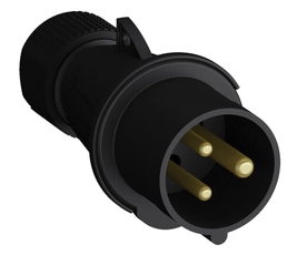 Вилка кабельная Easy&Safe 232EP9B,32А,2P+E,IP44,9ч,черн|2CMA103600R1000| ABB