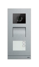Станция вызова, видео, одноклавишная, со считывателем NFC/IC, сталь | M21322P1-S | ABB