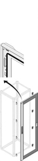 Дверь со стеклом IP40,H=2000 мм;W=500 мм|1STQ009421A0000 | ABB