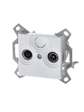 ABB Levit Белый Розетка TV-R оконечная | 5011H-A03503 03W | 2CHH083503A6003 | ABB