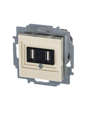 ABB Levit Слоновая кость USB зарядка 2-ая | 5014H-A00040 17W | 2CHH290040A6017 | ABB