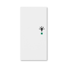 ABB Levit Белый Клавиша 2-ая левая с символом освещения free@home | 6220H-A02101 03 | 2CHH622101A4003 | ABB