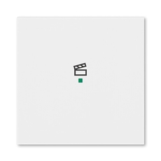 ABB Levit Белый Клавиша 1-ая с символом сцены free@home | 6220H-A01003 03 | 2CHH621003A4003 | ABB