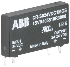 Оптопара CR-S024VDC1TRI (вход: 24В DC, выход: 2A; 240В AC) для монтажа в цоколь CR-S | 1SVR405510R3070 | ABB