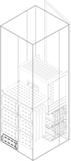 Перегородка верт.задн. H=100мм W=800мм | 1STQ001982B0000 | ABB