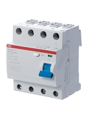 Выключатель дифференциальный (УЗО) F204 4п 25А 30мА тип AC | 2CSF204001R1250 | ABB