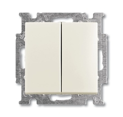 ABB Basic 55 Сл. кость Переключатель 2-х клавишный | 1012-0-2151 | 2CKA001012A2151 | ABB