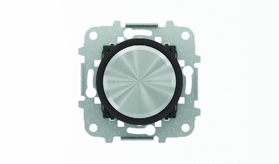 Механизм электронного поворотного светорегулятора для LED, 2 - 100 Вт, серия SKY Moon, кольцо чёрное стекло|2CLA866020A1501| ABB
