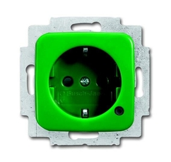 Розетка Schuko с индикацией LED, Duro, зеленый | 2013-0-5282 | 2CKA002013A5282 | ABB