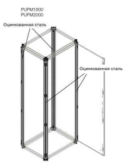 Профиль каркаса шкафа H=1800мм (4шт)|1STQ007033A0000 | ABB