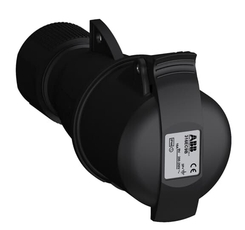 Розетка кабельная Easy&Safe 316EC9B,16А,3P+E,IP44,9ч,черн|2CMA103583R1000| ABB