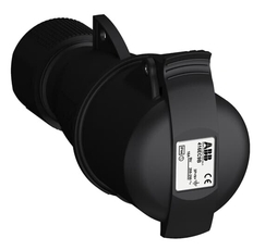 Розетка кабельная Easy&Safe 416EC9B,16А,3P+N+E,IP44,9ч,черн|2CMA103595R1000| ABB