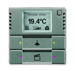6128/28-803-500 Терморегулятор KNX с дисплеем и сенсором, 2/4-клавишный, метеор | 6134-0-0336 | 2CKA006134A0336 | ABB