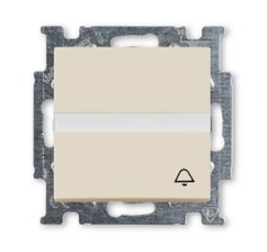 ABB Basic 55 Сл. кость Выключатель кнопочный с полем для надписи | 1413-0-1087 | 2CKA001413A1087 | ABB