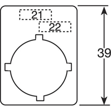 Шильдик алюмин для перекл Hand O Auto | SK615550-80 | ABB