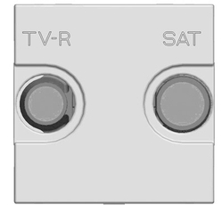 ABB Zenit Шампань Розетка TV-FM-SAT проходная, (2мод) | N2251.8 CV | 2CLA225180N1901 | ABB